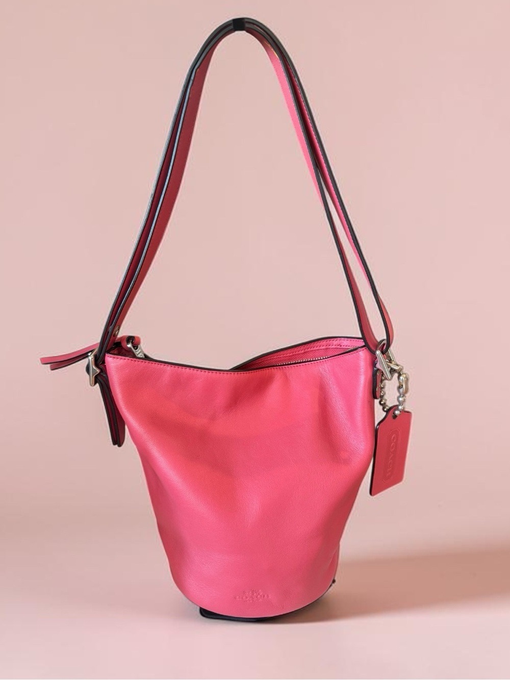 Coach - Bleeker Mini Duffle Bucket Bag #32281 2014 Loganberry - Nice Condition